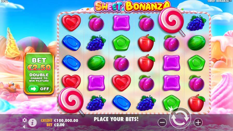 Sweet Bonanza da Pragmatic Play - RTP 96,5%.