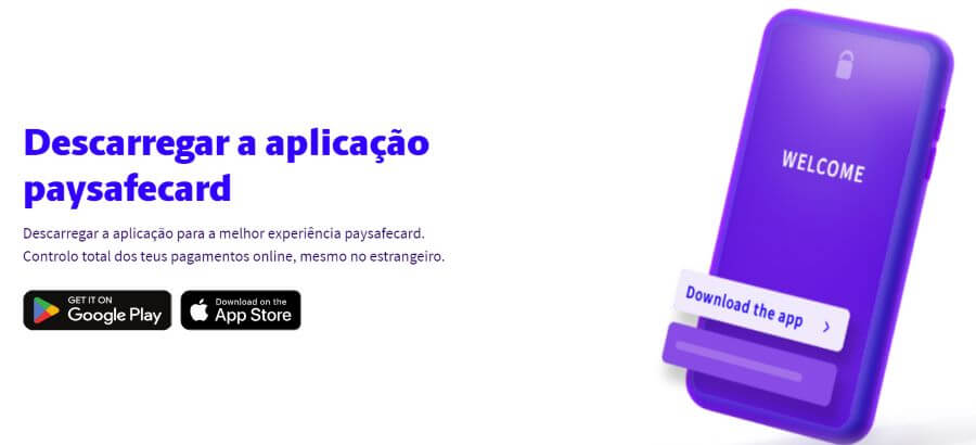 2. Descarregue a app da PaysafeCard.