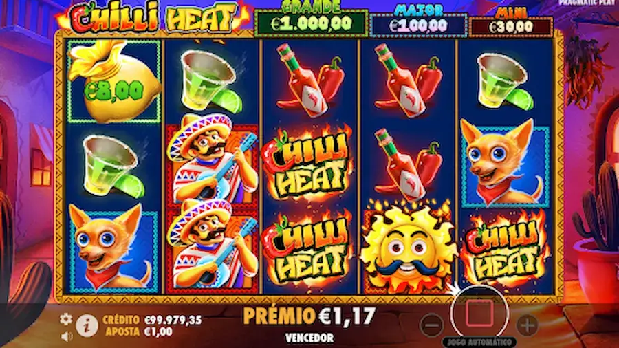 Rodadas grátis da Chilli Heat slot.