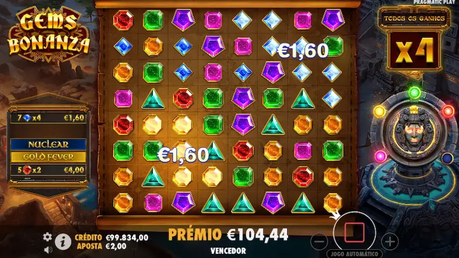 5. Febre do Ouro da Gems Bonanza slot.