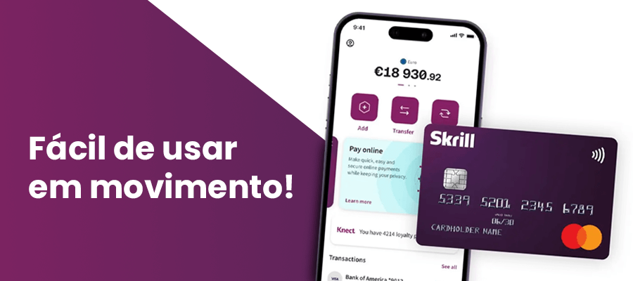 Skrill nos casinos móveis em PT.