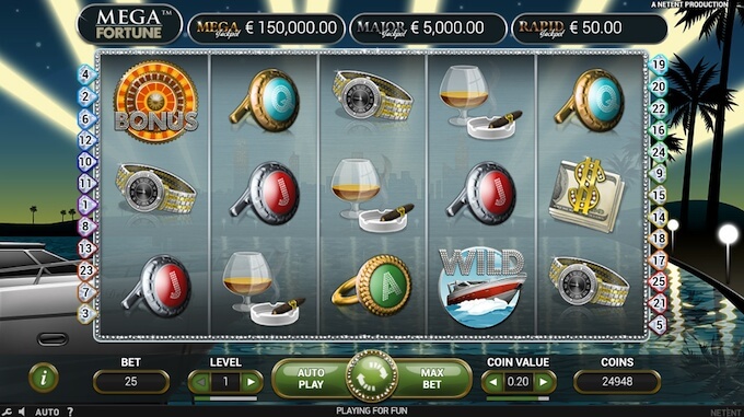 Mega Fortune, jogue online no PokerStars Casino